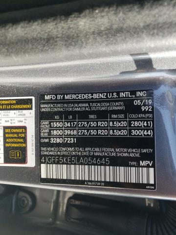 4JGFF5KE5LA054645 Mercedes-Benz Gls 450 4matic