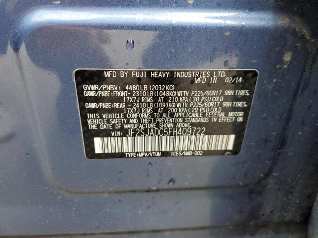 JF2SJADC5FH409722 Subaru Forester 2.5i Premium