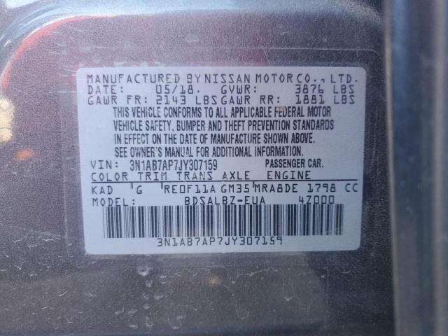 2018 NISSAN UK - 3N1AB7AP7JY307159