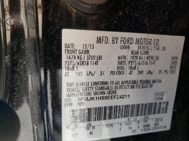 1FMJK1H59EEF24211 Ford Expedition El Xlt