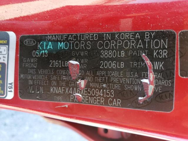 KNAFX4A6XE5094153 KIA FORTE LX