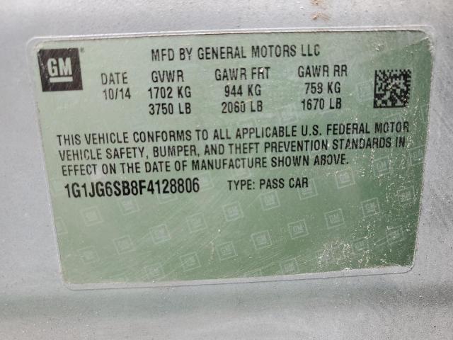 2015 CHEVROLET SONIC RS - 1G1JG6SB8F4128806