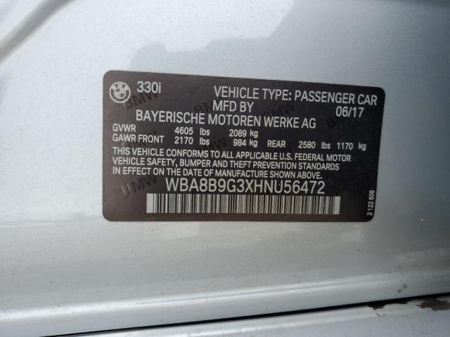 2017 BMW 330 I - WBA8B9G3XHNU56472