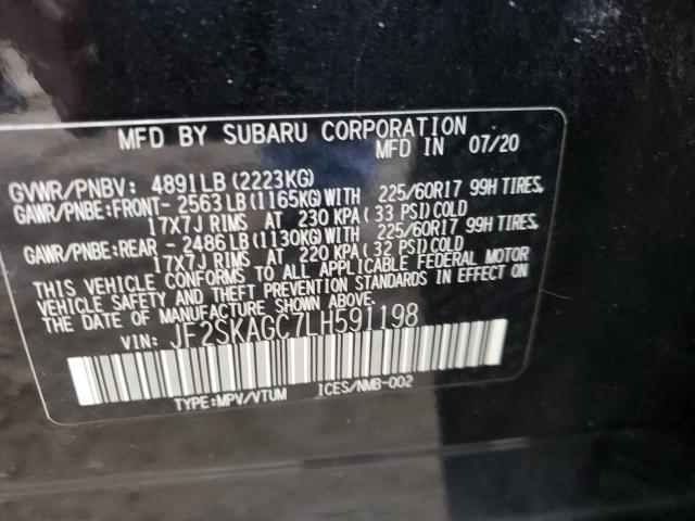 JF2SKAGC7LH591198 | 2020 Subaru forester premium