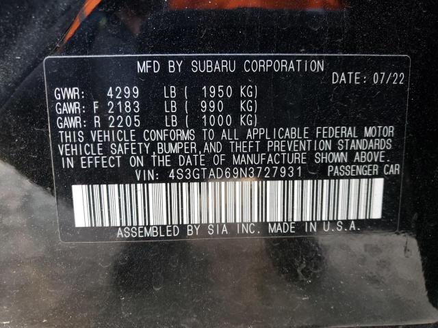 4S3GTAD69N3727931 Subaru Impreza Premium