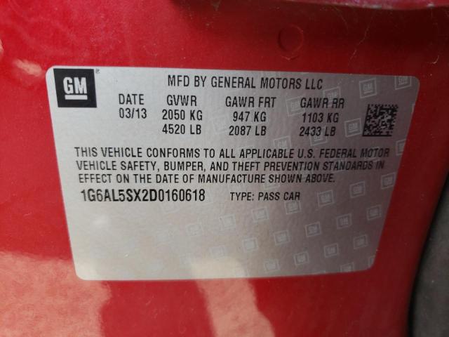 2013 Cadillac Ats Premium VIN: 1G6AL5SX2D0160618 Lot: 61395424