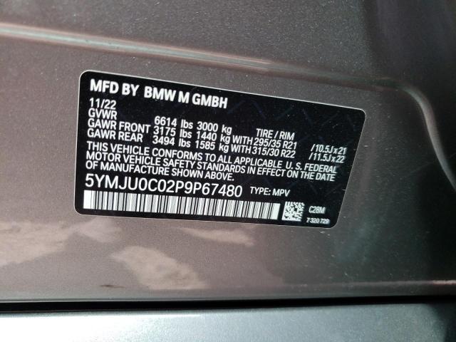 2023 BMW X5 M 5YMJU0C02P9P67480