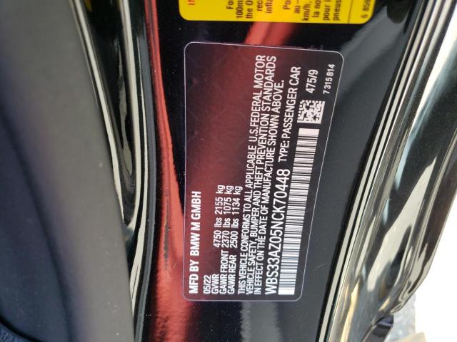 2022 BMW M4 COMPETI - WBS33AZ05NCK70448