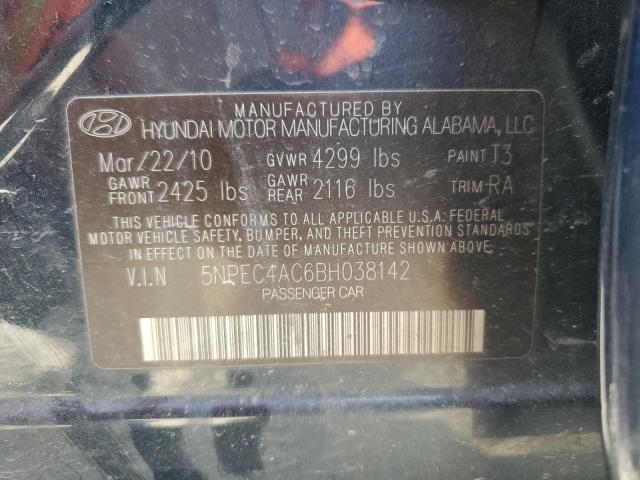 5NPEC4AC6BH038142 | 2011 Hyundai sonata se