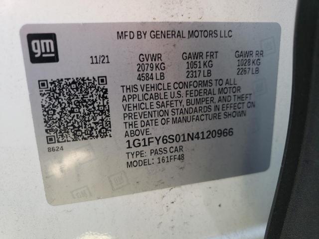 2022 CHEVROLET BOLT EUV L - 1G1FY6S01N4120966