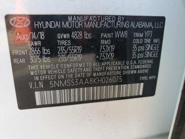 2019 HYUNDAI SANTA FE L - 5NMS53AA8KH026075