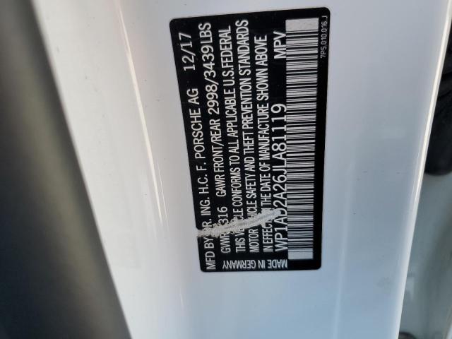 2018 PORSCHE CAYENNE GT - WP1AD2A26JLA81119