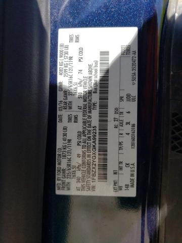 2016 FORD TRANSIT T- - 1FBZX2YGXGKA99235