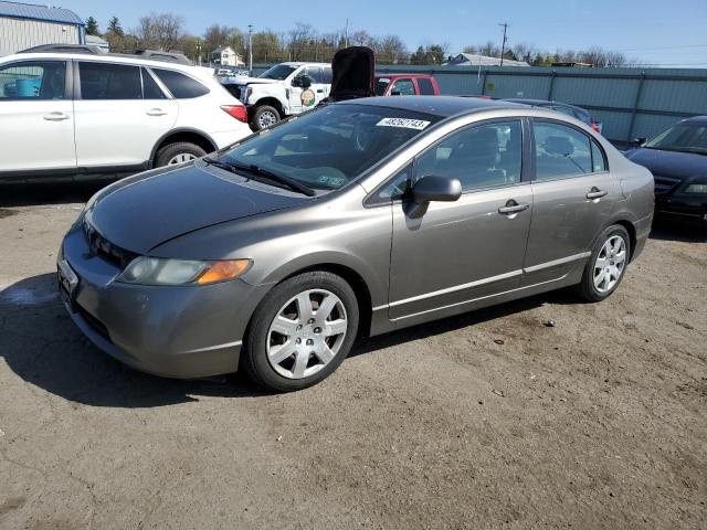 2008 Honda Civic Lx Серый vin: 2HGFA16588H320045