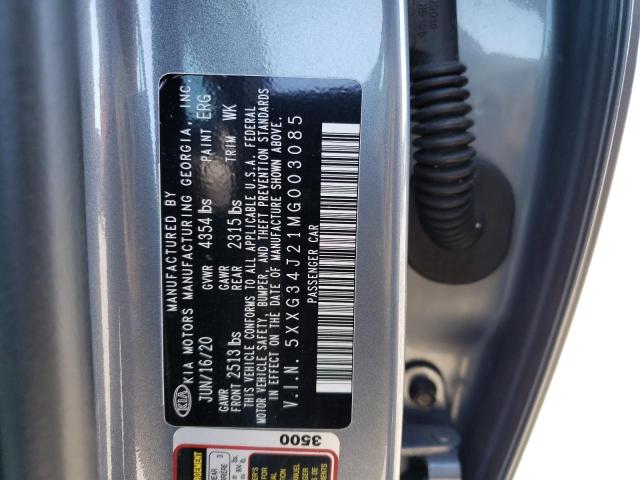 2021 KIA K5 EX - 5XXG34J21MG003085