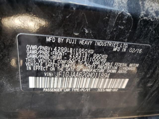 JF1GJAA62GH011894 Subaru Impreza