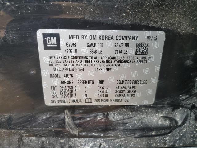 KL4CJASB1JB657694 2018 BUICK ENCORE, photo no. 13