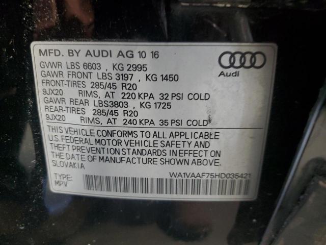 VIN WA1VAAF75HD035421 2017 Audi Q7, Prestige no.13