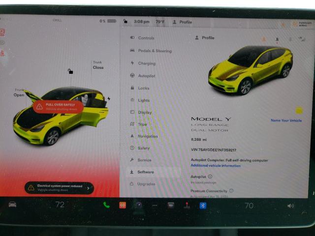7SAYGDEE1NF359217 Tesla Model Y