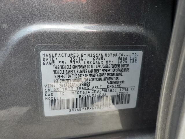 3N1AB7APXGY280791 Nissan SENTRA S