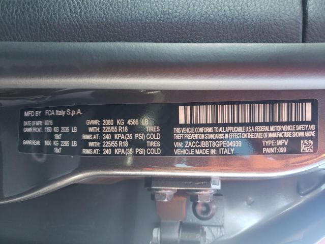 ZACCJBBT8GPE04939 Jeep Renegade Latitude