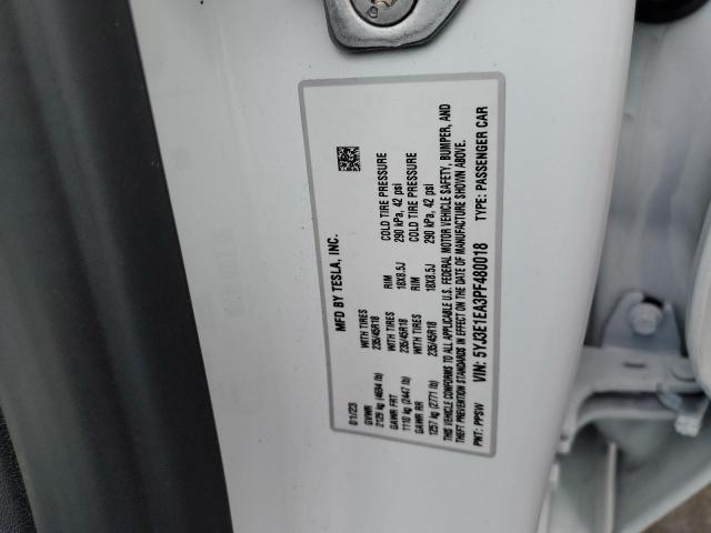 5YJ3E1EA3PF480018 Tesla MODEL 3