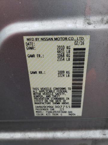 1N4BZ0CP0GC307755 Nissan LEAF SV