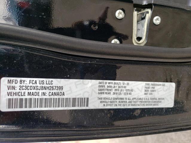 2C3CDXGJ8NH267399 Dodge Charger Scat Pack