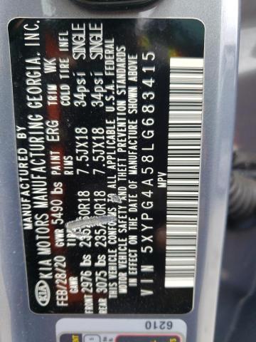 5XYPG4A58LG683415 KIA SORENTO S