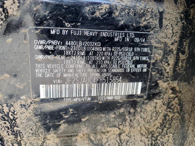 JF2SJAUC4FH515854 Subaru Forester 2.5i Touring