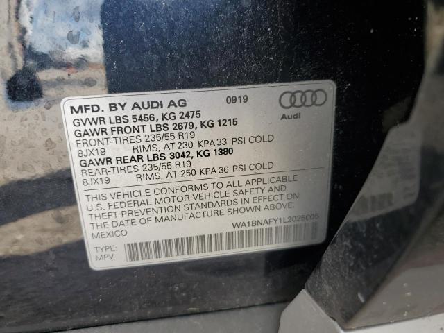 WA1BNAFY1L2025005 Audi Q5 PREMIUM 10