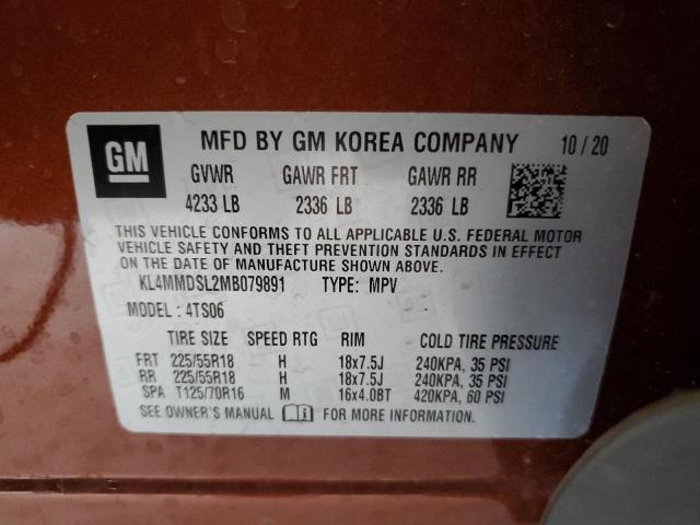 KL4MMDSL2MB079891 Buick Encore Gx Select
