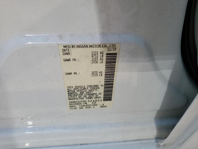 1N4BZ1CP3KC321051 Nissan Leaf S Plus