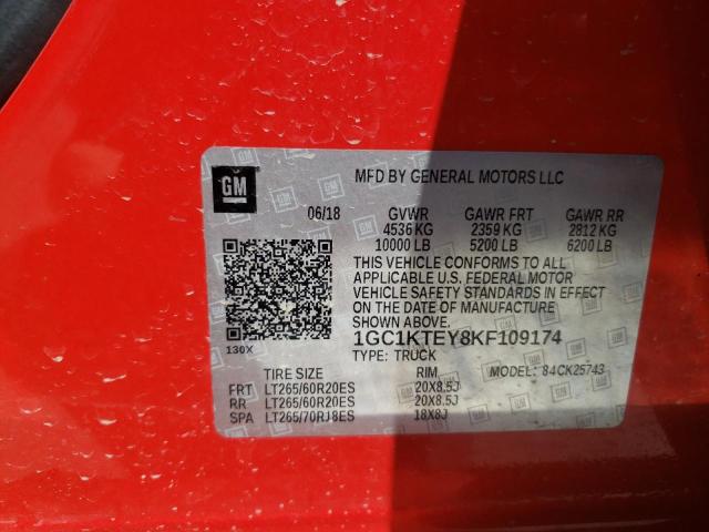 2019 CHEVROLET SILV1500 2 - 1GC1KTEY8KF109174