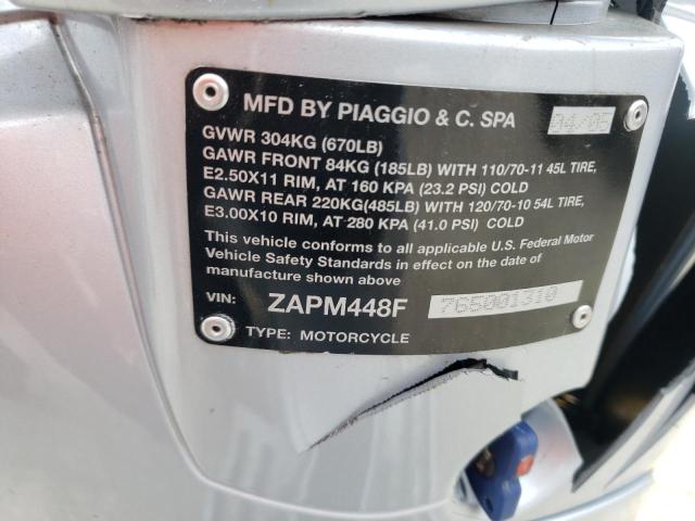 2006 VESPA 150 ZAPM448F765001310