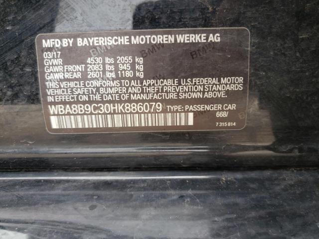 2017 BMW 330 I - WBA8B9C30HK886079