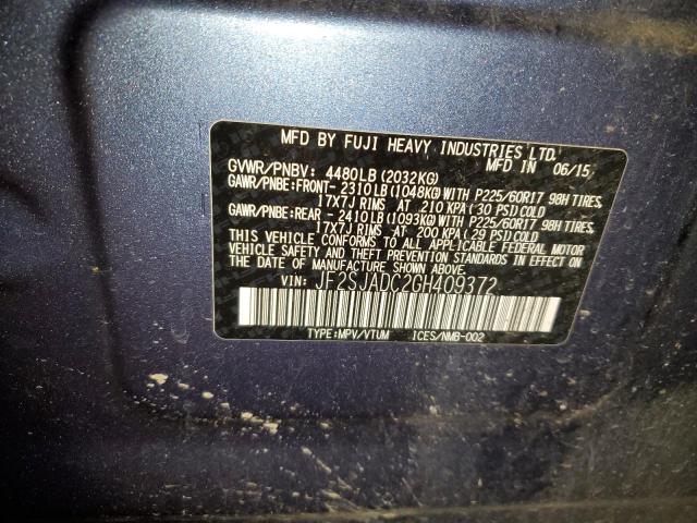 JF2SJADC2GH409372 Subaru Forester 2.5i Premium