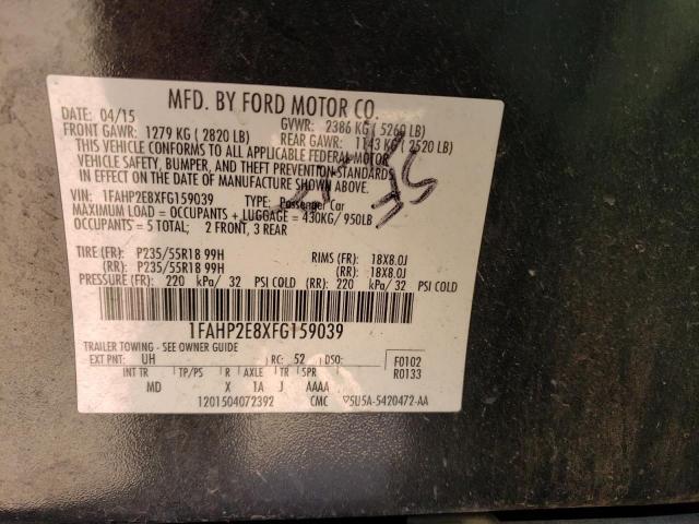 1FAHP2E8XFG159039 Ford TAURUS SEL