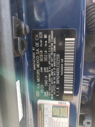 3KPA24AD0LE322558 KIA RIO LX