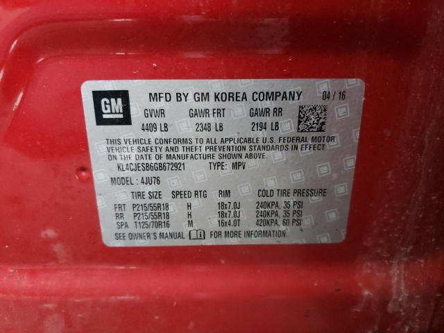 KL4CJESB6GB672921 Buick Encore