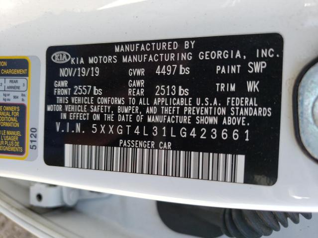 5XXGT4L31LG423661 KIA Optima Lx