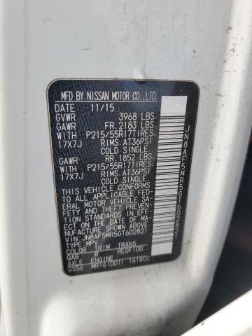 2016 NISSAN JUKE S - JN8AF5MR5GT602821
