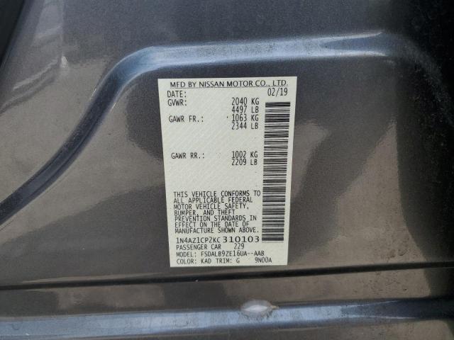 1N4AZ1CP2KC310103 Nissan LEAF S