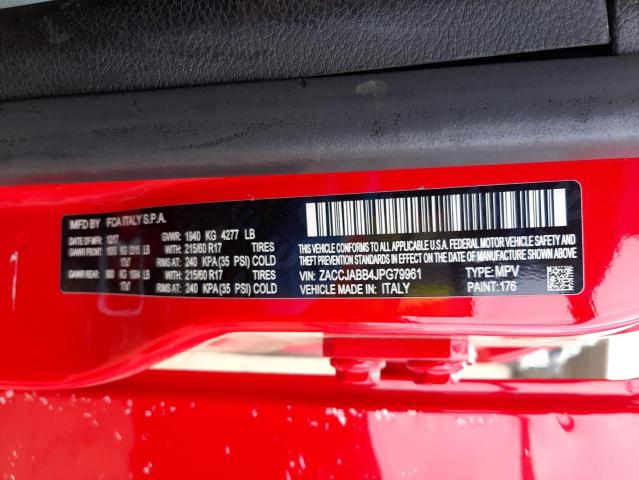 2018 JEEP RENEGADE ZACCJABB4JPG79961