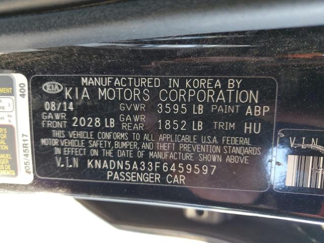 KNADN5A33F6459597 KIA RIO EX