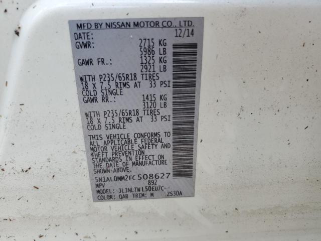 5N1AL0MM2FC508627 Infiniti QX60