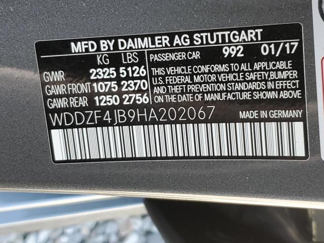 WDDZF4JB9HA202067 Mercedes-Benz E 300