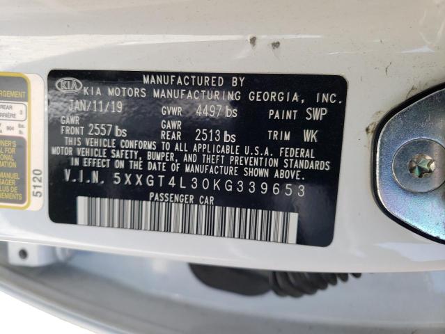 5XXGT4L30KG339653 KIA Optima Lx
