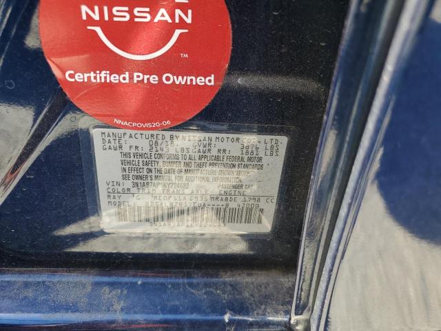 2019 NISSAN SENTRA 1.8 - 3N1AB7AP1KY224683