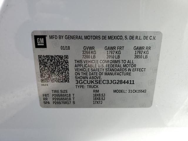 2018 CHEVROLET SLVRD 1500 3GCUKSEC3JG284411